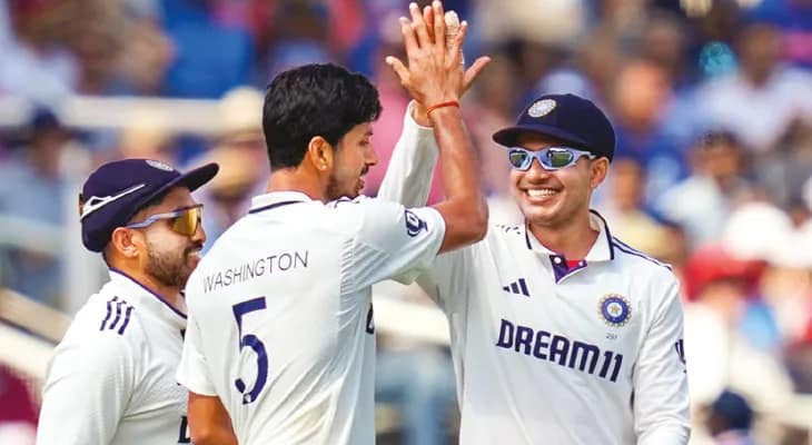 চুপসে গেল বাজবল, ওয়াশিংটন সুন্দরের ৪ উইকেট, জিততে চাই আরও ১৩৫ রান