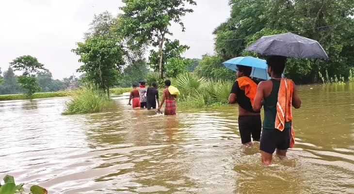 নিম্নচাপের বৃষ্টির জেরে দু’দিনে ঘাটালে ফের প্লাবনের আশঙ্কা