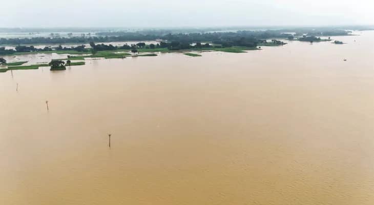 ব্রাহ্মণী নদীর ভাঙা বাঁধ পরিদর্শন করলেন রাজ্যের আধিকারিকরা
