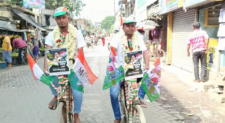 লক্ষ্য একুশে জুলাইয়ের সভা, ৫৫ কিলোমিটার রাস্তা সাইকেলে চেপে জয়নগর থেকে ধর্মতলার পথে দুই ভাই মনিরুল সাফুঁই ও ইকবাল সাফুঁই
