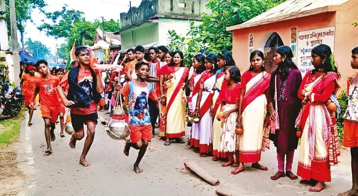 শ্রাবণ মাসের প্রথম সোমবার বক্রেশ্বরে পুণ্যার্থীদের ভিড়, সিসি ক্যামেরায় কড়া নজরদারি পুলিসের