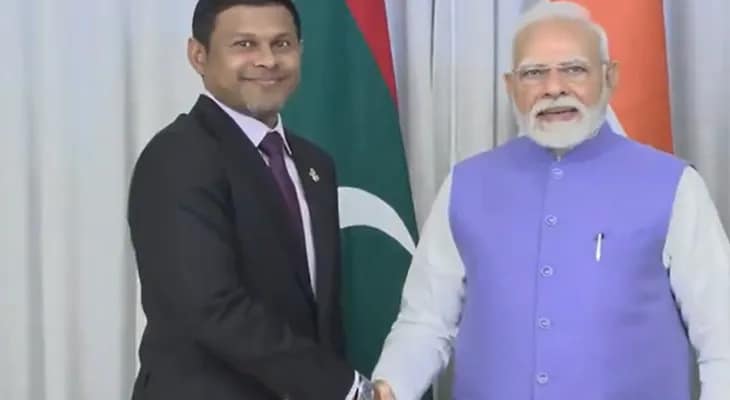 মালদ্বীপের ভাইস প্রেসিডেন্টের সঙ্গে দেখা করলেন প্রধানমন্ত্রী নরেন্দ্র মোদি