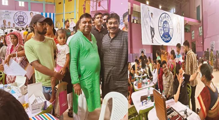বর্ধমানের ২২ নম্বর ওয়ার্ডে স্বাস্থ্য পরীক্ষা শিবিরে উপচে পড়া ভিড়
