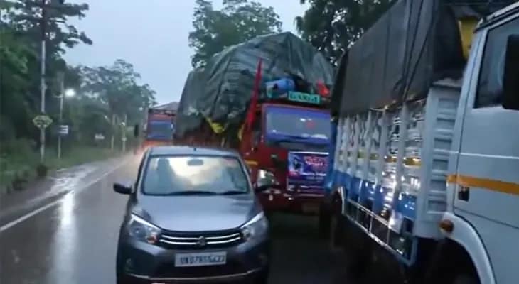 উত্তরাখণ্ডের ছাম্বা, তেহরি গাড়ওয়ালে ভারী বৃষ্টি