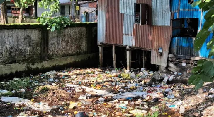 জলপাইগুড়ি: সাফাই হয় না নালা, বাড়ছে ডেঙ্গু, রাস্তার ধারে অস্থায়ী ডাম্পিং গ্রাউন্ডে ক্ষোভ