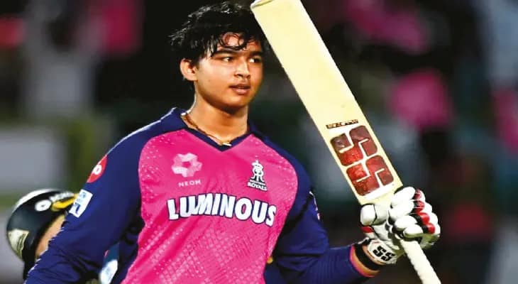 নেটে বিধ্বংসী মেজাজে বৈভব সূর্যবংশী