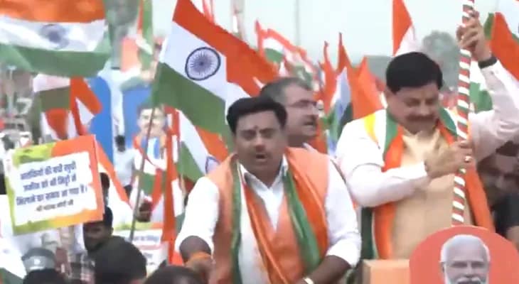 ভোপালে তিরঙ্গা যাত্রায় সামিল মধ্যপ্রদেশের মুখ্যমন্ত্রী মোহন যাদব