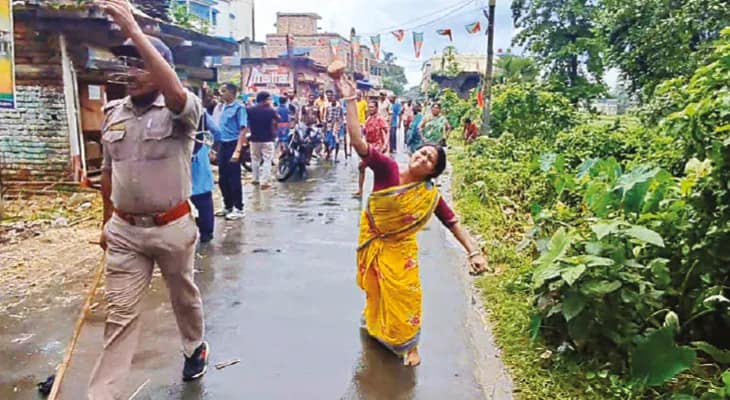 তৃণমূলের বাইক মিছিল ঘিরে বিজেপির সঙ্গে ব্যাপক সংঘর্ষ