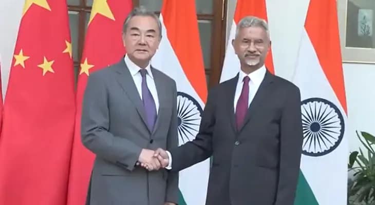আজ দিল্লির হায়দরাবাদ হাউজে চীনের বিদেশমন্ত্রীর সঙ্গে সাক্ষাৎ ভারতের বিদেশমন্ত্রী এস জয়শঙ্করের