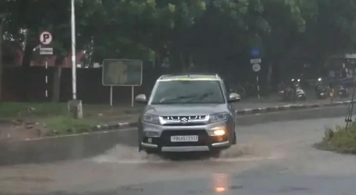 চণ্ডীগড়ে ব্যাপক বৃষ্টি, জলমগ্ন একাধিক এলাকা