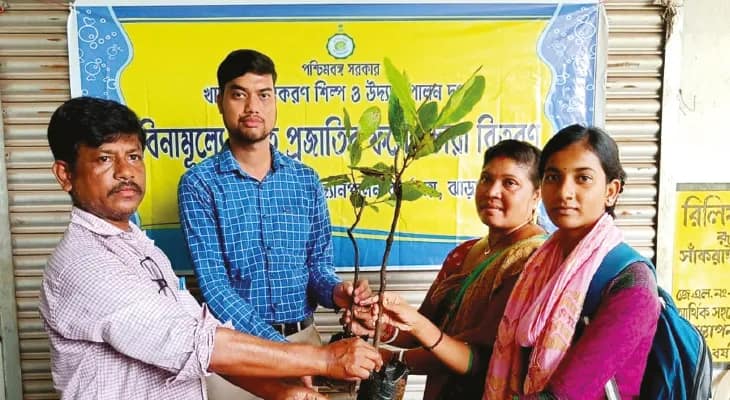 ঝাড়গ্রামে আড়াই লক্ষ ফলের চারা লাগানোর উদ্যোগ