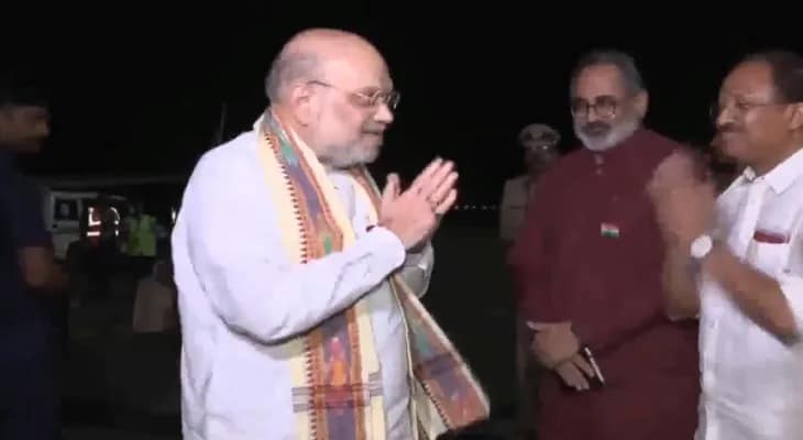 কোচিতে পৌঁছলেন কেন্দ্রীয় স্বরাষ্ট্রমন্ত্রী অমিত শাহ