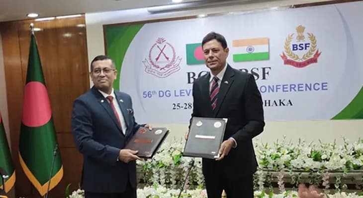 অনুপ্রবেশ ও সীমান্তে অপরাধ দমনে যৌথ রণকৌশল স্থির করল বিএসএফ এবং বিজিবি
