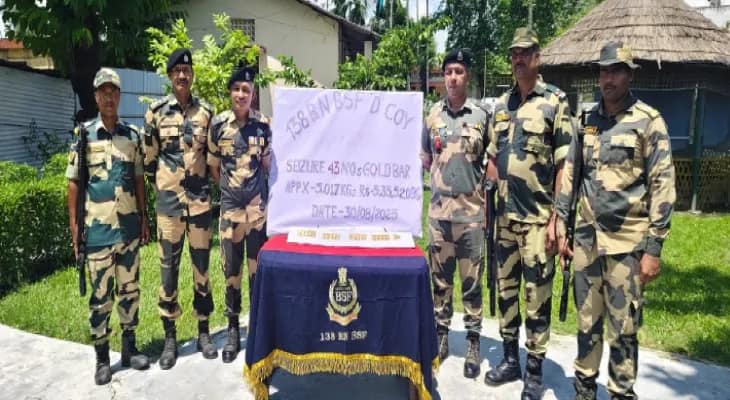 টেনিস বলে সোনার বিস্কুট ভরে পাচার! দিনহাটায় ৫ কেজি সোনা উদ্ধার বিএসএফের