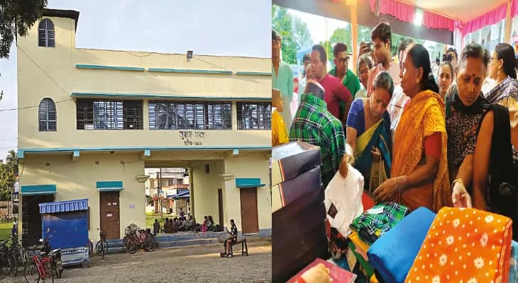 অশোকনগরে ক্লাবের সামনে শপিং মল, মনের আনন্দে চলল কেনাকাটা