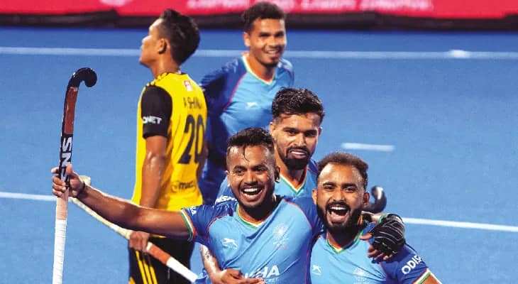 হকিতে মালয়েশিয়াকে চূর্ণ করল ভারত