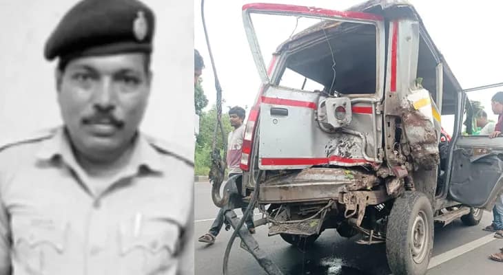 পুলিসের গাড়িতে ম্যাটাডোরের ধাক্কা, মৃত্যু কনস্টেবলের