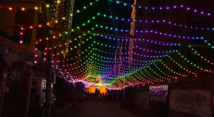 বারুইপুর: পুজোর রাতে নিরাপত্তা আরও জোরদার করতে তৎপর পুলিশ