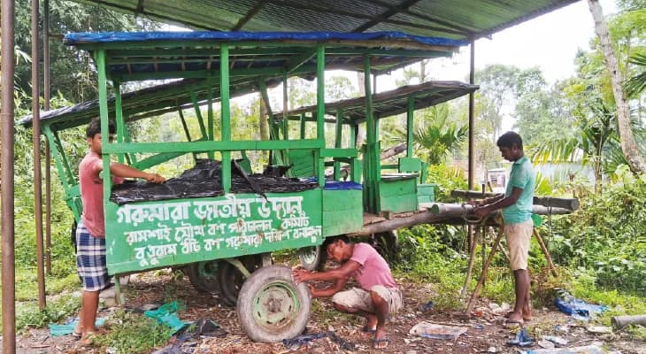 মেদলায় পর্যটকদের ঘোরাতে মেরামত হচ্ছে মোষের গাড়ি, ওয়াচ টাওয়ারে রং