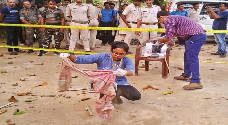 নিশ্চিন্তপুরে নমুনা সংগ্রহ করল ফরেনসিক দল, গণপিটুনির ঘটনায় আরও দু’জন গ্রামবাসী গ্রেপ্তার