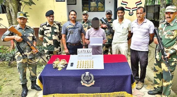 পাচারের সময় পাঁচ কোটি টাকার সোনার বিস্কুট উদ্ধার, ভারত-বাংলাদেশ সীমান্তে কড়া নজরদারি