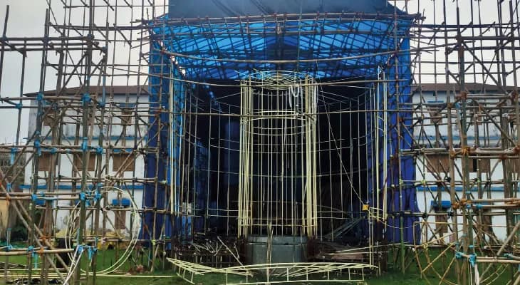 শান্তিকুঠি ক্লাব ও ব্যায়ামাগারের পুজোয় এবারের থিম জ্যোর্তিময়ী