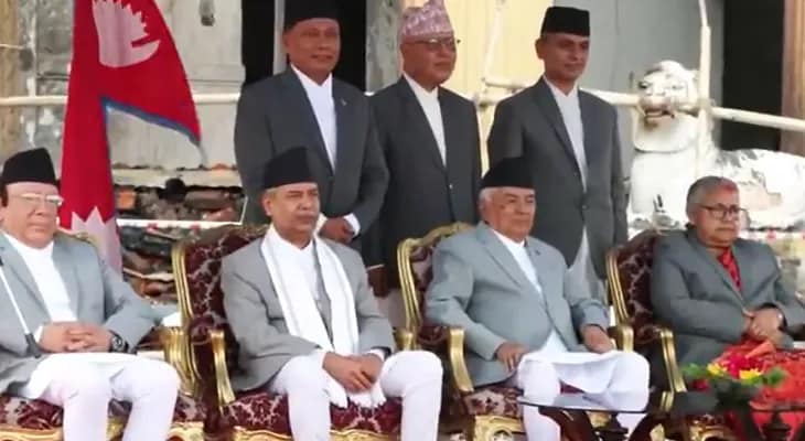 নেপালের অন্তর্বর্তী সরকারের মন্ত্রিসভায় মন্ত্রী পদে শপথ নিলেন কুলমন ঘিসিং, ওমপ্রকাশ আরইয়াল ও রামেশ্বর খনল