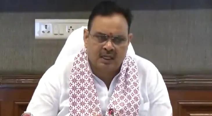 জয়পুরে রিভিউ মিটিংয়ে রাজস্থানের মুখ্যমন্ত্রী ভজনলাল শর্মা