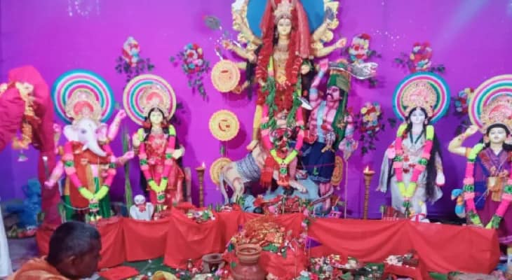 কালচিনি: বোড়োদের পুজোয় উমার জন্য ডোকনা আনা হয় অসম থেকে