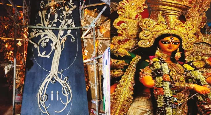 স্বপ্নের দেশ থেকে পঞ্চভূত, থিমে টেক্কা হাওড়ার দুই পুজোর
