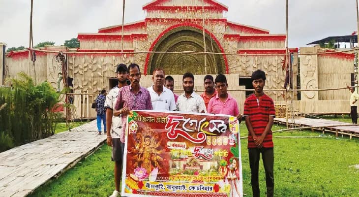 ৭৫ বছরে বাবুরহাট দুর্গাপুজো কমিটির থিম ‘নতুনের মাঝে পুরাতন শিল্প থাকুক চিরন্তন’