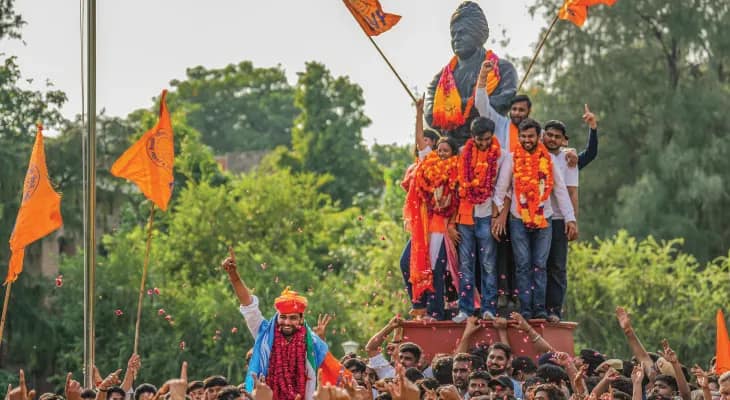 দিল্লি বিশ্ববিদ্যালয়ে ছাত্র সংসদ ভোটে গেরুয়া ঝড়: সভাপতি সহ ৩ পদে জয়ী এবিভিপি, একটিতে কংগ্রেসের