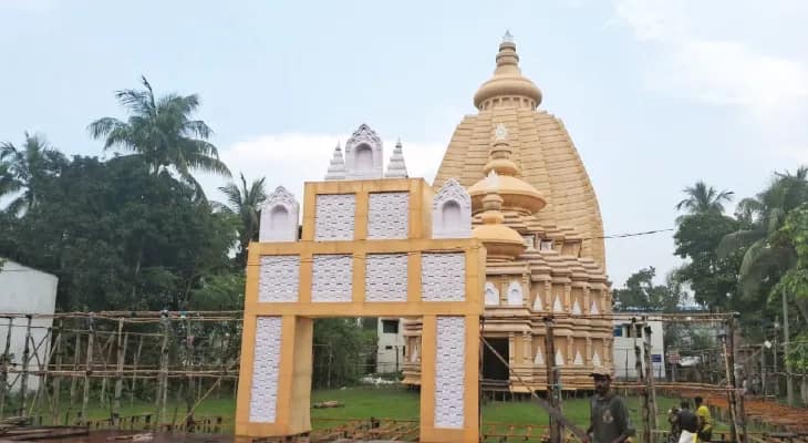 দীঘার জগন্নাথ মন্দিরের আদলে মণ্ডপ চাকদহে