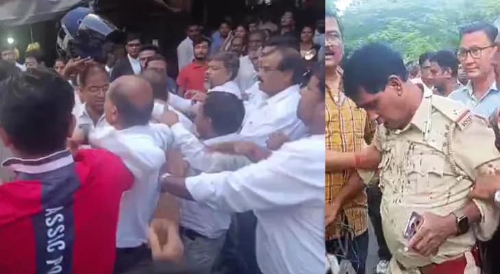 পুলিশ ও আইনজীবীদের সংঘর্ষে রক্তাক্ত বারাসত আদালত, মাথা ফাটল পুলিশের