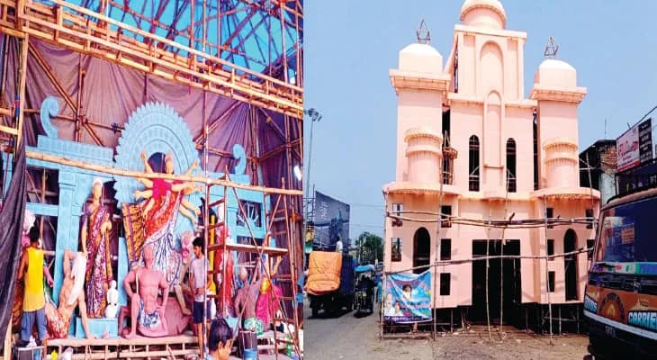 এবার এক নতুন পুজো, জল জমার আশঙ্কায় পাম্প মজুত