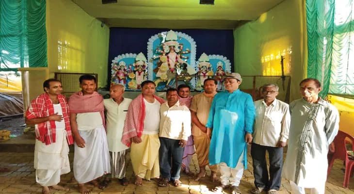 রঘুনাথপুরে ব্লকডাঙা সর্বজনীন পুজোর ঐতিহ্যই সাবেকিয়ানা