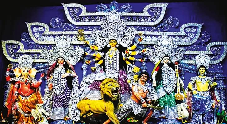 বজবজের মণ্ডপে ফুটে উঠবে স্বদেশি আন্দোলন, মধুবনী শিল্পের মাধ্যমে রামায়ণ কথা