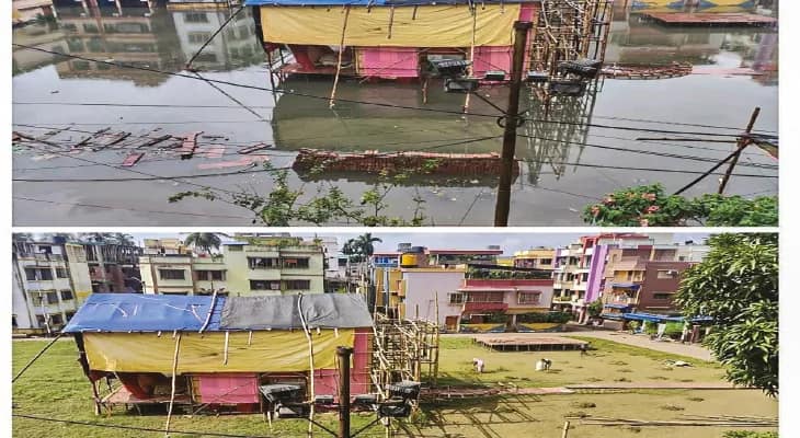 ৫ ঘণ্টায় ৩৪০ মিমির রেকর্ড বৃষ্টি সত্ত্বেও গড়িয়া, কামডহরির বিস্তীর্ণ অঞ্চল থেকে জল নামল দ্রুত