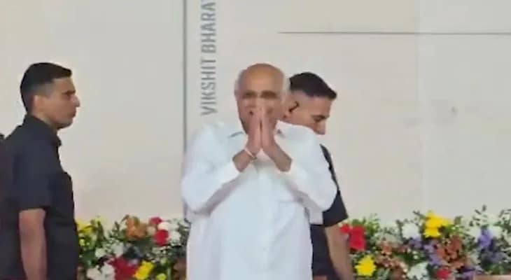 আমেদাবাদে একটি অনুষ্ঠানে এলেন গুজরাতের মুখ্যমন্ত্রী ভূপেন্দ্র প্যাটেল