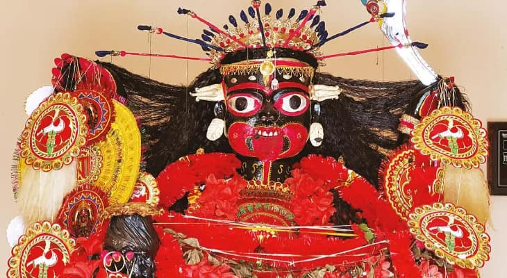 নবান্নের ভোগ দেওয়ার পরই খেপি মায়ের বিসর্জন হয়
