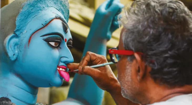 চৈতন্যপুরে ডাকাতকালীর পুজোয় ২দিন নির্জলা উপোস পুরোহিতের