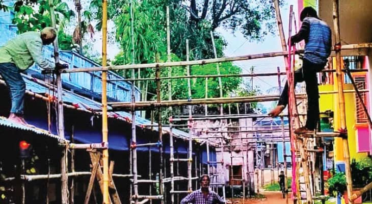 ‘আদি যোগী’, ‘চেনা অচেনা’, ‘আদিম অধিবাসী’, করিমপুরে কালীপুজোর থিম বৈচিত্রে ভরপুর