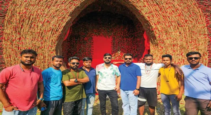 ডালখোলার জাগরণী সংঘের কালীপুজোর থিম ‘ভারসাম্য’