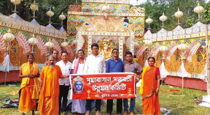 পুয়াবাগান পঞ্চবটী মহাশ্মশান, এবারের থিম ‘আলোকের ঝর্ণা ধারায় মায়ের আগমন’