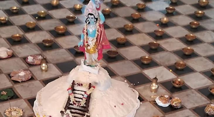 উত্তর কলকাতায় অন্নকূট উৎসব