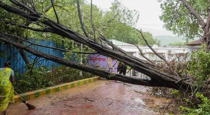 ঘূর্ণিঝড় মন-থা’র প্রভাবে তছনছ অন্ধ্রপ্রদেশের উপকূল এলাকা, চলছে ভারী বৃষ্টি, মৃত ১, জখম ২