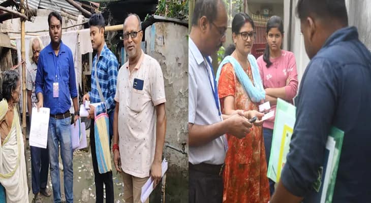 বারাসত থেকে পূর্বস্থলী ইনিউমারেশন ফর্ম নিয়ে বেরিয়ে পড়েছেন বিএলওরা