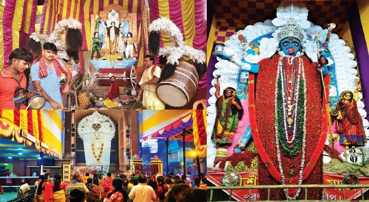 রাস উৎসবে মেতেছে নবদ্বীপ, ব্যাপক ভিড়, পুজো দিতে প্রতিটি মণ্ডপে দীর্ঘ লাইন