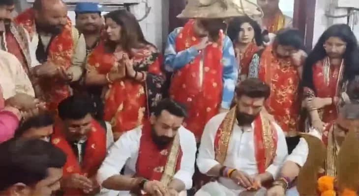 পাটনায় বাবা যোগেশ্বরনাথ ধামে পুজো দিলেন কেন্দ্রীয় মন্ত্রী তথা এলজেপি (রামবিলাস) প্রধান চিরাগ পাসোয়ান