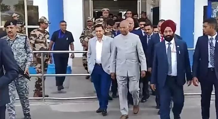 যোধপুরে পৌঁছলেন প্রাক্তন রাষ্ট্রপতি রামনাথ কোবিন্দ